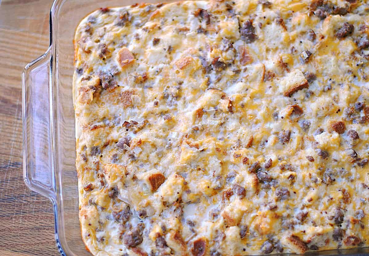 Breakfast Casserole for the table
