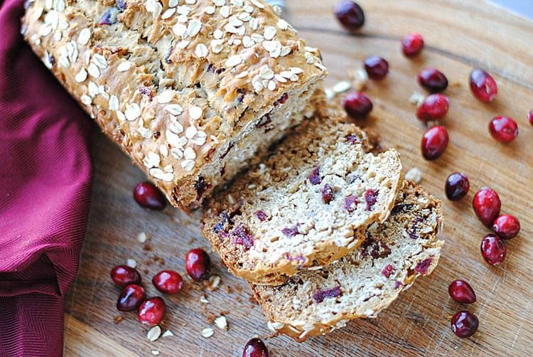 Cranberry Oat & Honey Bread