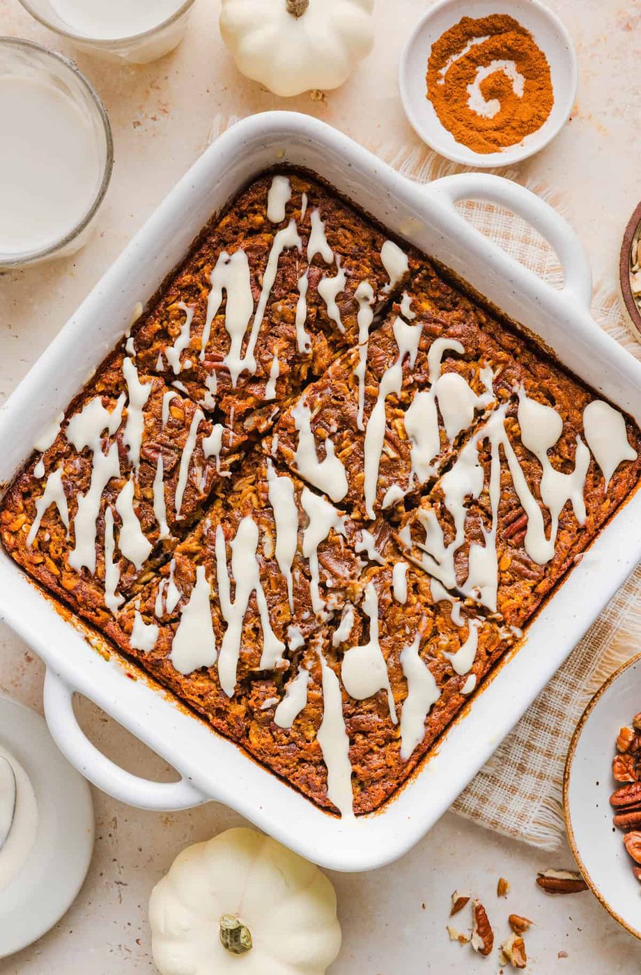 Pumpkin Oven-baked Oatmeal